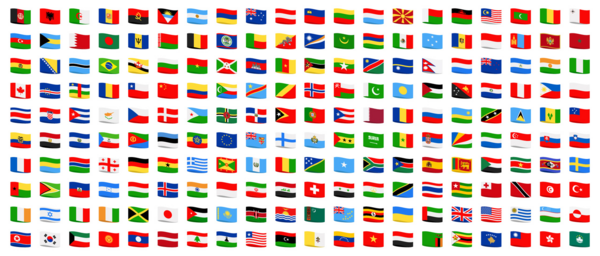 Illustration aller Weltflaggen